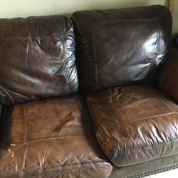 Leather Loveseat