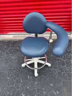 Brewer Dental Assistant Chair Stool Medical Office Rolling Chair Adjustable Arm Rest