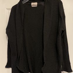 Pen & Paper Anthropologie Women Black Cardigan XL like new and smoke free