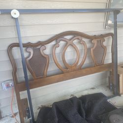 Full-size headboard and frame