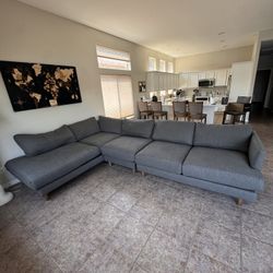 Living Spaces Adeline 3 Piece Sectional 