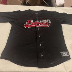 Great Lakes Loons Black Mens Large La Dodgers Clean Sewn Midwest Ot Baseball Midland, Michigan
