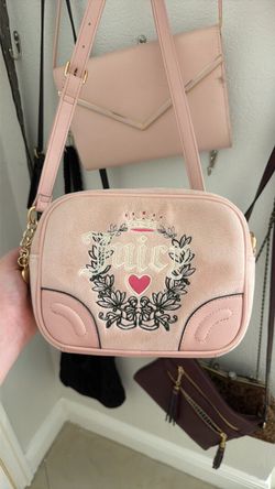 Juicy Couture Pink Velour Crossbody Bag