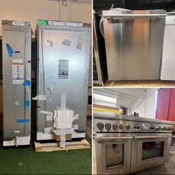 Thermador Kitchen Set 54” Built In Panel Ready+ 48”Gas Range+ Dishwasher 