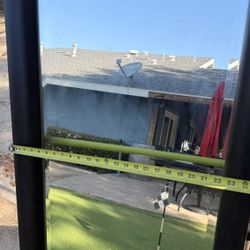 Large Full Frame standing mirror Wooden Sides 2ft Wide x 64” Tall