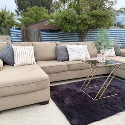 Brown Sectional Couch 