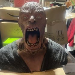 Scary Mummy Bust Made of Rubber and filled with dense foam, Halloween *Size of a Large Man
