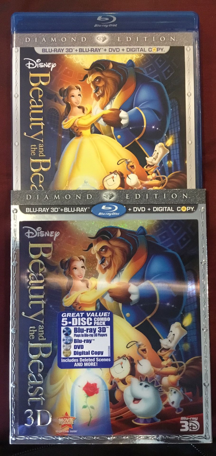 Beauty and the Beast “5” Disc. ‘DIAMOND EDITION’ - Mint Condition! Collectors Item!
