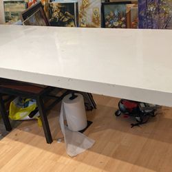 Extra Large White Wood Table 