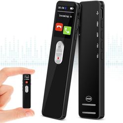 64GB Digital Voice Recorder, Bluetooth 5.2 Small Voice Activated Recorder 3072KBPS Intelligent Nois...