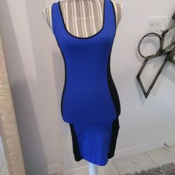 GUESS BLUE TIGHT FIT DRESS SIZE XS
