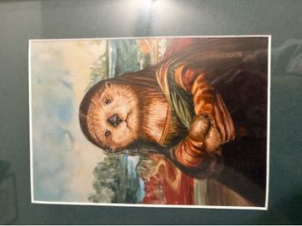 Mona Lisa Otter art