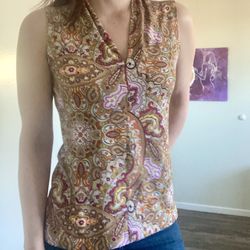 Paisley Philosophy Tunic Tank XS