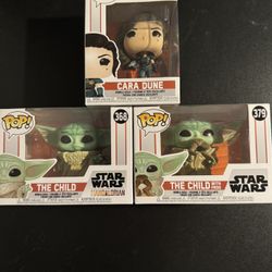 3 Star Wars Funko Pops 