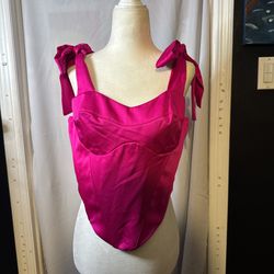 Hot Pink Corset Top