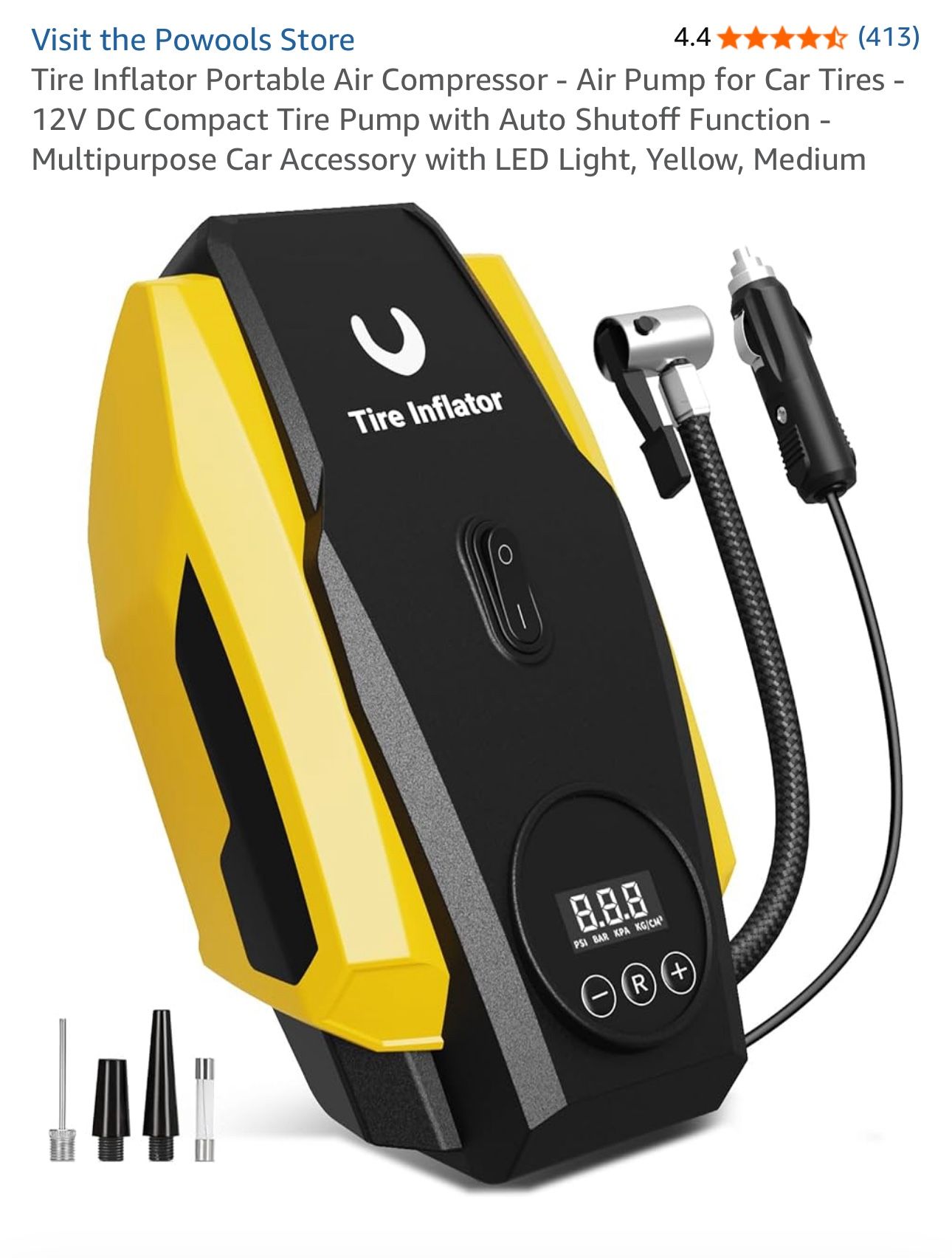 Tire Inflator Portable Air Compressor 