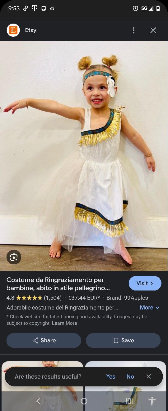 Nwot Kids Egyptian Princess Costume