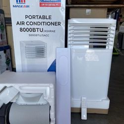 8000 BTU Portable Air Conditioner And Window AC With Smart WiFi, Heater 