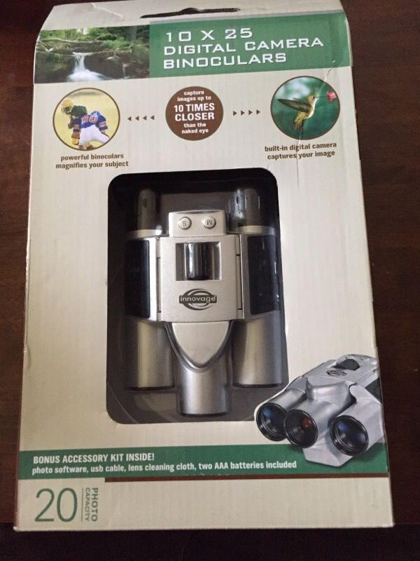 The Innovage Outdoor Digital 10 x 25 Camera Binoculars