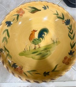 Rooster 12.5” Pasta Bowl by Home
