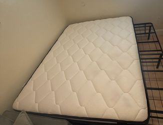 Queen Bed Mattress and Metal Bed frame