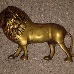Vintage Brass Lion