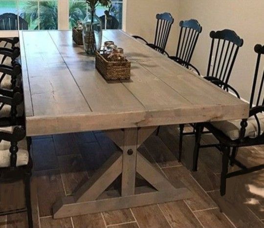 Custom Made Farmhouse Dining Tables.
