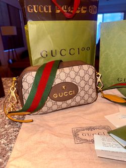 Gucci Neo EXCELLENT Camera Messenger Bag GG Canvas