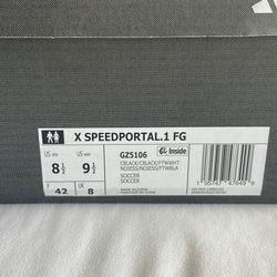 Mens Adidas X Speedportal.1 FG Size 8 1/2