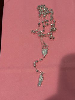 Rosario 24 inches 925 Sterling silver
