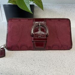 Red SoHo Coach Wallet 