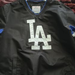 Black Dodgers Windbreaker Size L