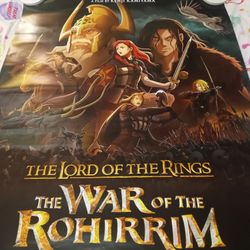 THE LORD OF THE RINGS :THE WAR OF ROHIRIM 27×40 DOUBLE SIDED POSTER