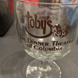 TOBY’S THEATRE WINE/BEER SOUVENIR GOBLET