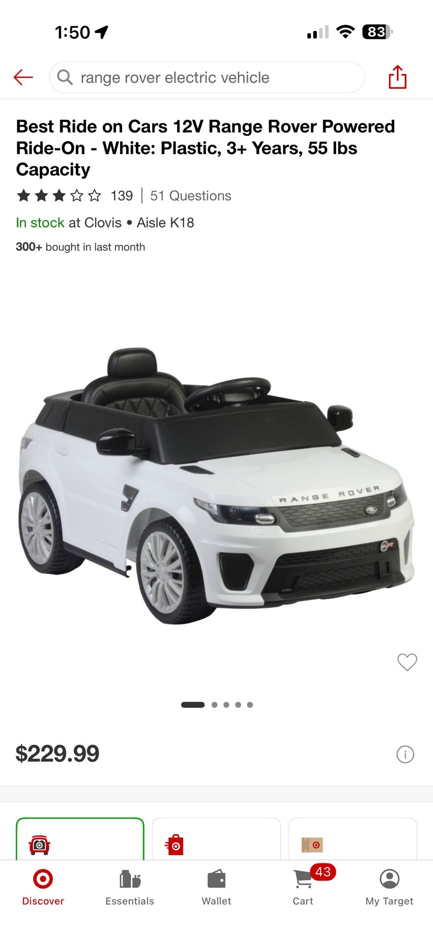 Range Rover Electric Car