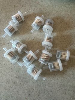 12- New 1/4 Inline Fuel Filters
