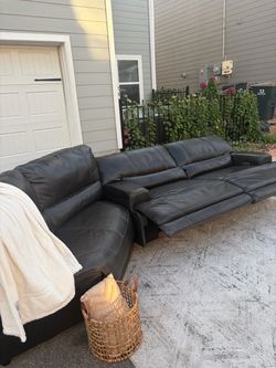 ASAP!! Genuine Leather Power Reclining Sofa