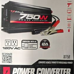 Schumacher 750w / 120v Output Power Converter X175B  NEW
