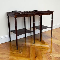 Gorgeous Vintage Federal Revival Side Tables