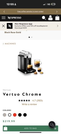 Nespresso Breville Expresso Machine