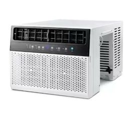 Electactic 12,000 BTU (8,1000 DOE) Window Air Conditioner 115-Volt Cools 550 sq. ft. for Bedroom, Living Room w/ Remote in White