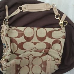 "COACH" Hobo Signature Bag (CARLY)