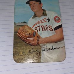 Larry Dierker Signed Baseball Card