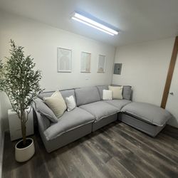 Light Gray Cloud Sectional (Brand New)