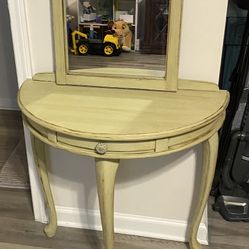 Small Entryway Table With Matching Mirror 