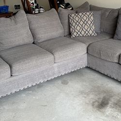 Gray 2 Piece Sectional Couch