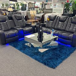 Living Room Furniture Deal🤑Beautiful Grey Power Reclining Sofa&Loveseat Available Now Only $1999 (Huge Savings)