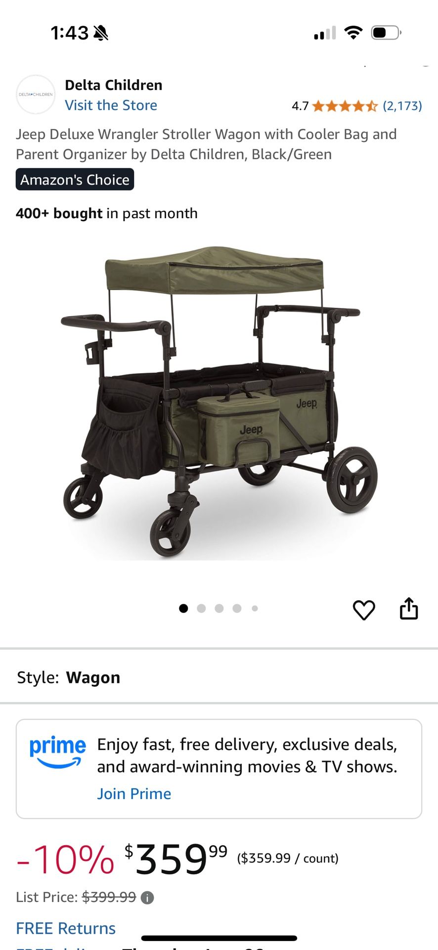 Jeep Wagon stroller