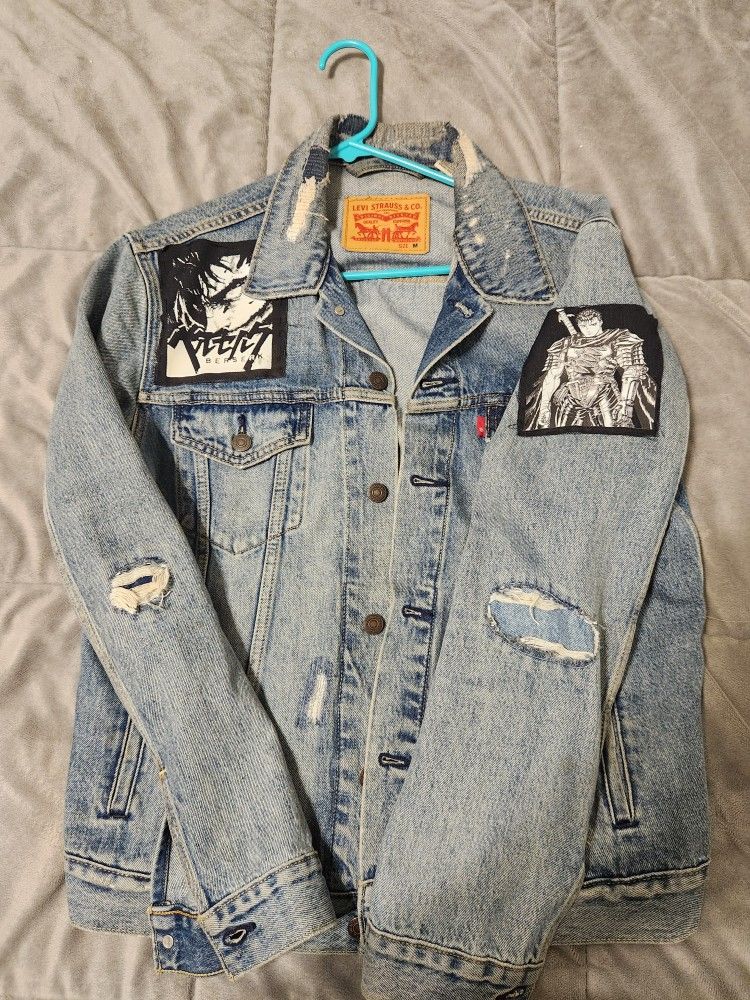 Berserk Custom Patched Denim Jacket 
