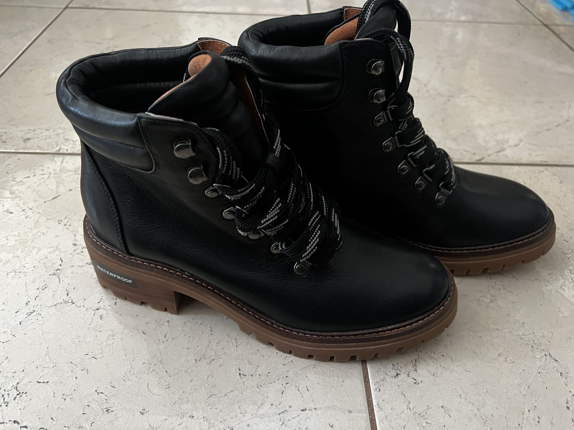 Indigo Lace Up Boots